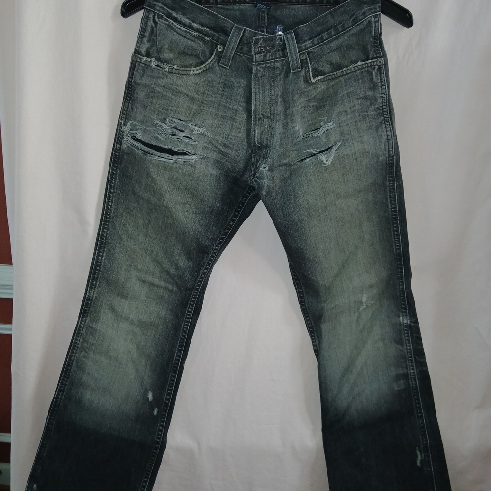 Polo by Ralph Lauren Men's Charcoal Distressed Jeans